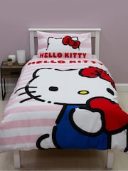 Character World Pink Hello Kitty Reversible Polycotton Duvet Cover Set - Image 1 of 5
