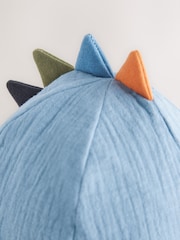 Blue Dino Spike Legionnaire 100% Cotton Hat (3mths-10yrs) - Image 2 of 3