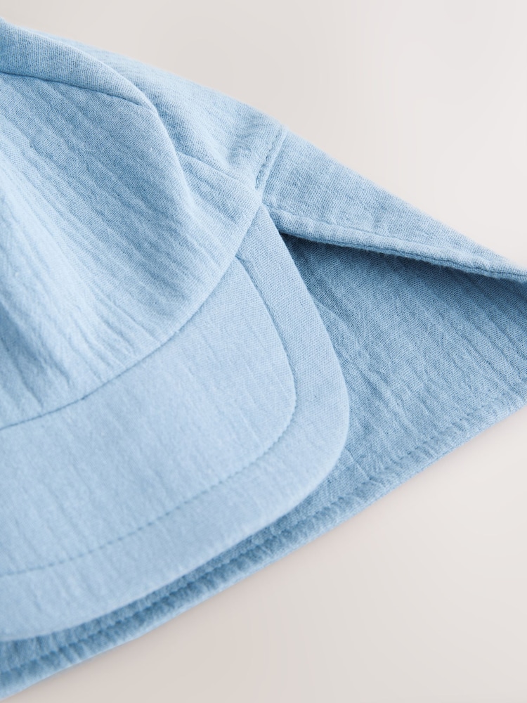 Blue Dino Spike Legionnaire 100% Cotton Hat (3mths-10yrs) - Image 3 of 3