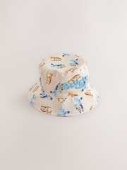 Cream 100% Cotton Bluey Bucket Hat (1-10yrs) - Image 1 of 3