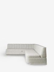 Chunky Weave Mid Natural Anderson Storage Left Hand Dining Bench - Image 6 of 9