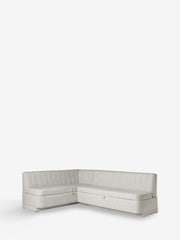 Chunky Weave Mid Natural Anderson Storage Left Hand Dining Bench - Image 8 of 9