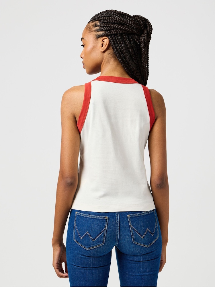Wrangler White Ringer Tank - Image 2 of 7