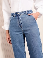 Умеренный синий - Friends Like These Wide Leg Cropped Jeans - Image 3 of 5