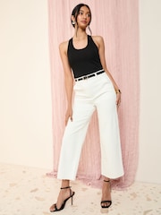 Белый/светло-бежевый - Friends Like These Wide Leg Cropped Jeans - Image 1 of 4