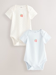 White/Pink 2 Pocket Strawberry Sleepsuit - Image 1 of 5