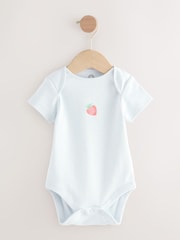 White/Pink 2 Pocket Strawberry Sleepsuit - Image 2 of 5