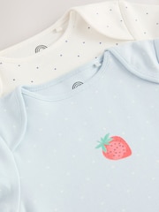 White/Pink 2 Pocket Strawberry Sleepsuit - Image 5 of 5