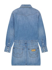 Wrangler Blue Longsleeve Denim Dress - Image 10 of 11
