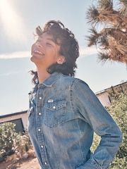 Wrangler Blue Longsleeve Denim Dress - Image 2 of 11