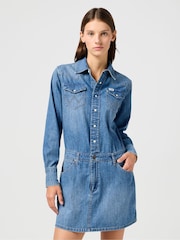 Wrangler Blue Longsleeve Denim Dress - Image 4 of 11