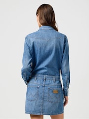 Wrangler Blue Longsleeve Denim Dress - Image 5 of 11