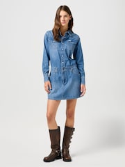 Wrangler Blue Longsleeve Denim Dress - Image 6 of 11