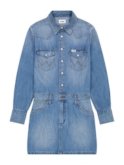 Wrangler Blue Longsleeve Denim Dress - Image 9 of 11