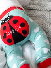 Solesmith Baby Red Personalised Ladybird Leggings - Image 1 of 4