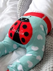 Solesmith Baby Red Personalised Ladybird Leggings - Image 2 of 4