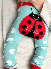 Solesmith Baby Red Personalised Ladybird Leggings - Image 3 of 4