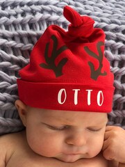Solesmith  Personalised Christmas Reindeer Baby Hat - Image 1 of 4