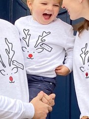 Adults Family Reindeer Christmas Personalised Jumper by Solesmith - Image 2 of 5