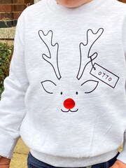Adults Family Reindeer Christmas Personalised Jumper by Solesmith - Image 3 of 5
