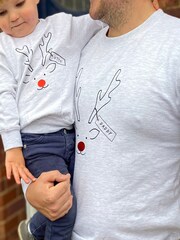 Adults Family Reindeer Christmas Personalised Jumper by Solesmith - Image 4 of 5