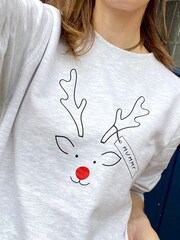 Adults Family Reindeer Christmas Personalised Jumper by Solesmith - Image 5 of 5