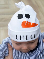 Solesmith  Personalised Snowman Baby Hat - Image 2 of 4