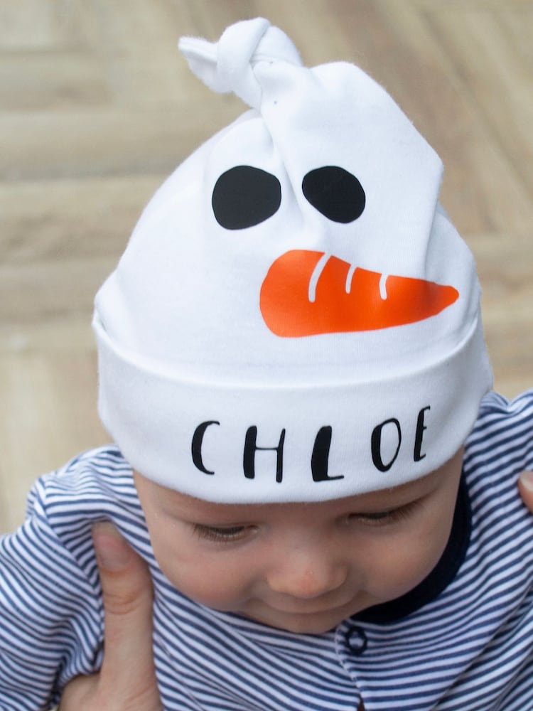 Solesmith  Personalised Snowman Baby Hat - Image 2 of 4