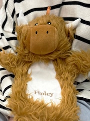 Highland Cow Personalised Hot Water Bottle by Solesmith - Image 2 of 4