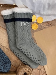 Solesmith Mens Slippers with Monogram Embroidery - Image 1 of 3
