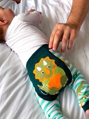 Solesmith Baby Green Personalised Dinosaur Leggings - Image 1 of 4
