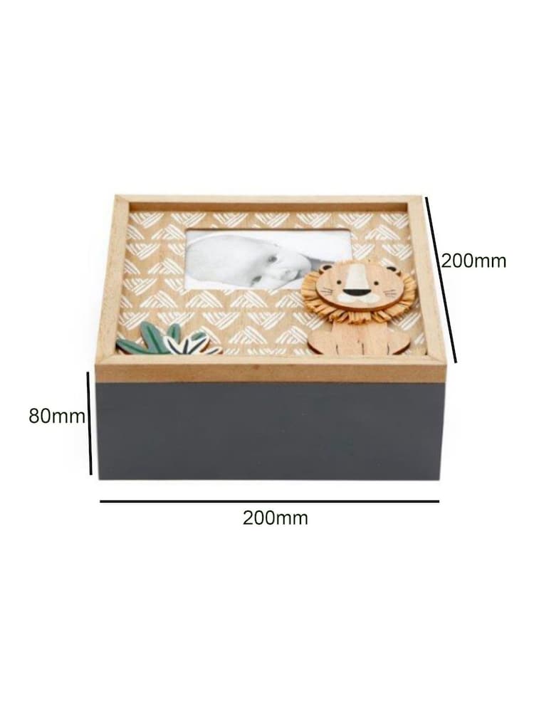 Solesmith Safari Childrens Grey Personalised Keepsake Box - Image 3 of 3