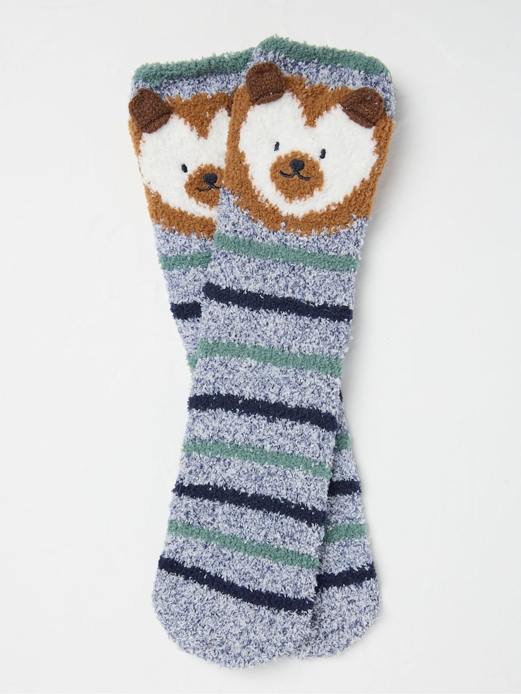FatFace Brown Hedgehog Socks Box - Image 2 of 2