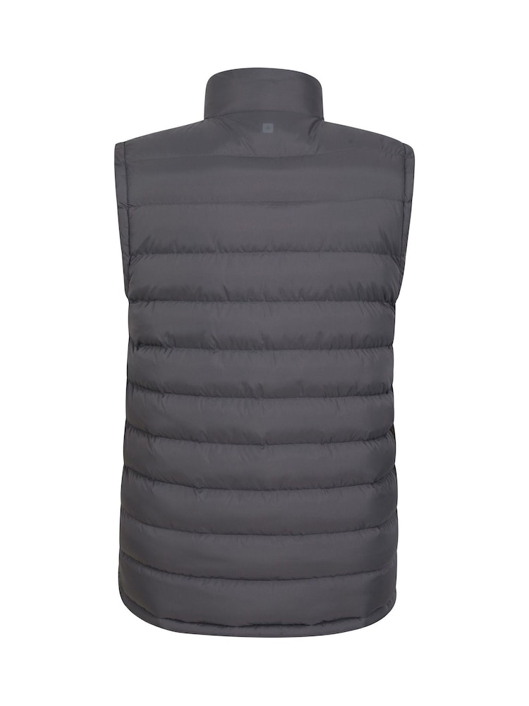 Mountain Warehouse Light Black Seasons II Mens Water Resistant Padded Gilet - Image 3 of 5