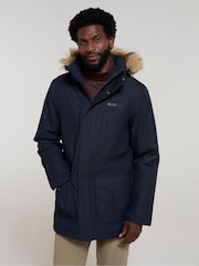 Mountain Warehouse Blue Mens Gorge Waterproof Long Jacket - Image 1 of 12