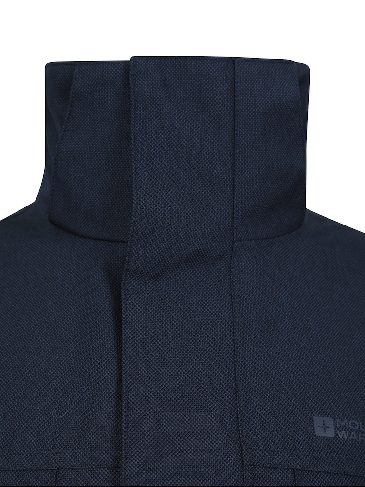 Mountain Warehouse Blue Mens Gorge Waterproof Long Jacket - Image 11 of 12