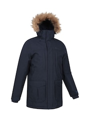 Mountain Warehouse Blue Mens Gorge Waterproof Long Jacket - Image 6 of 12