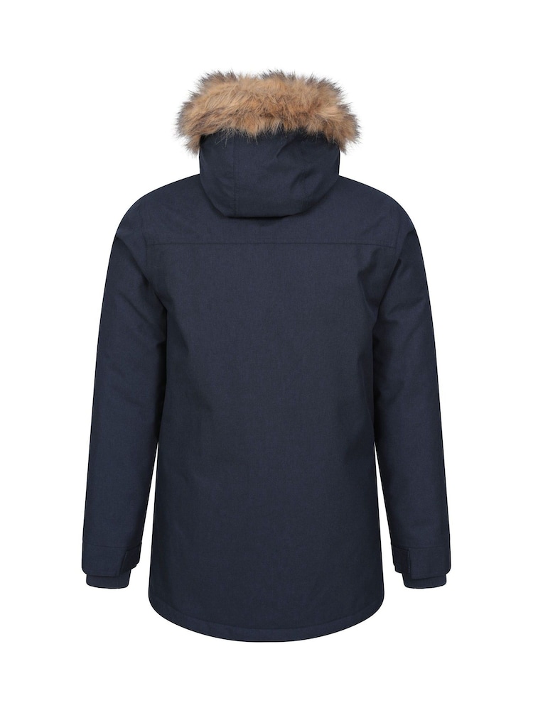 Mountain Warehouse Blue Mens Gorge Waterproof Long Jacket - Image 7 of 12