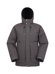 Mountain Warehouse Grey Mens Coastline Waterproof Borg Lined Jacket - Image 1 of 6