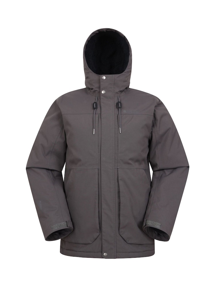 Mountain Warehouse Grey Mens Coastline Waterproof Borg Lined Jacket - Image 1 of 6