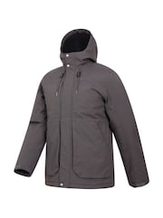 Mountain Warehouse Grey Mens Coastline Waterproof Borg Lined Jacket - Image 4 of 6