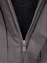 Mountain Warehouse Grey Mens Coastline Waterproof Borg Lined Jacket - Image 5 of 6