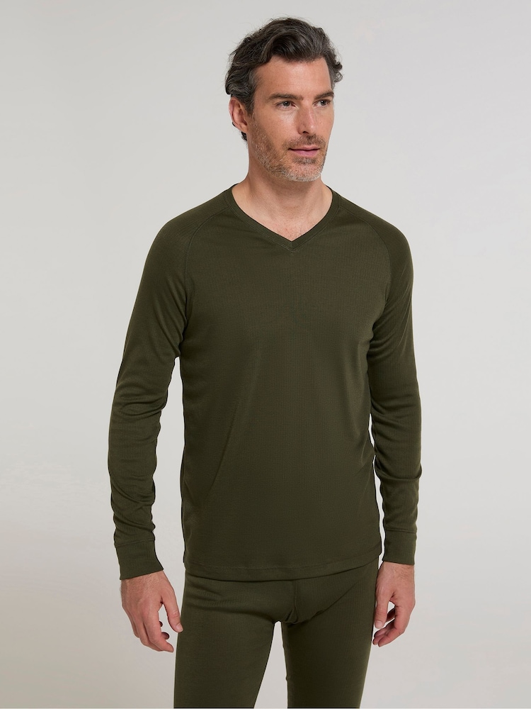 Mountain Warehouse Green Mens Talus Thermal Top - Image 1 of 4