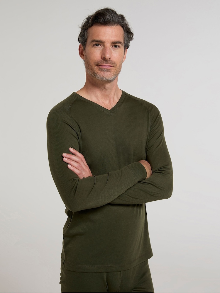 Mountain Warehouse Green Mens Talus Thermal Top - Image 4 of 4