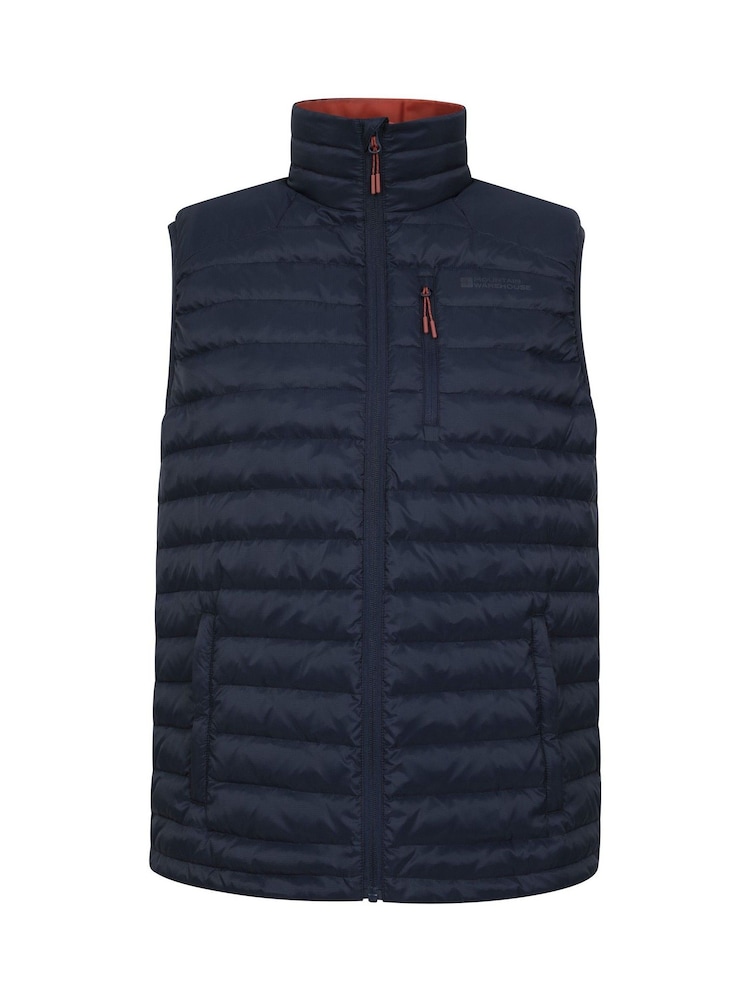 Mountain Warehouse Blue Mens Henry II Extreme Down Padded Gilet - Image 1 of 5