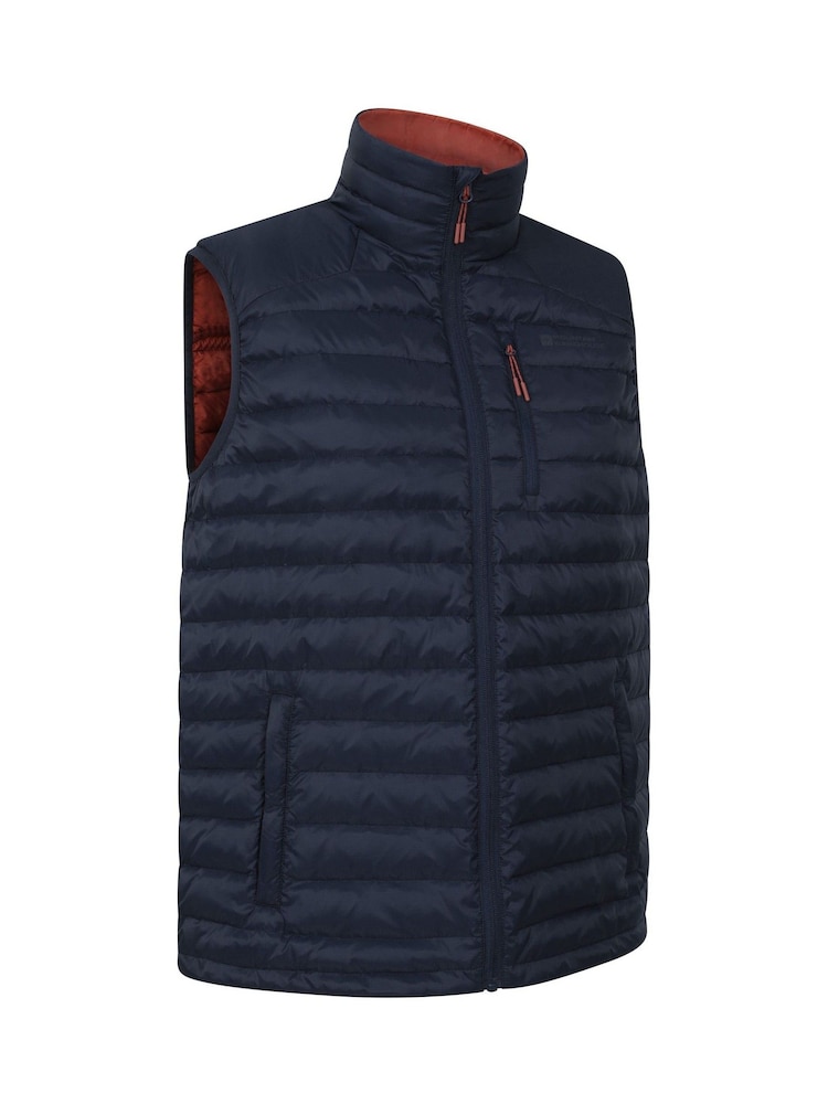 Mountain Warehouse Blue Mens Henry II Extreme Down Padded Gilet - Image 2 of 5