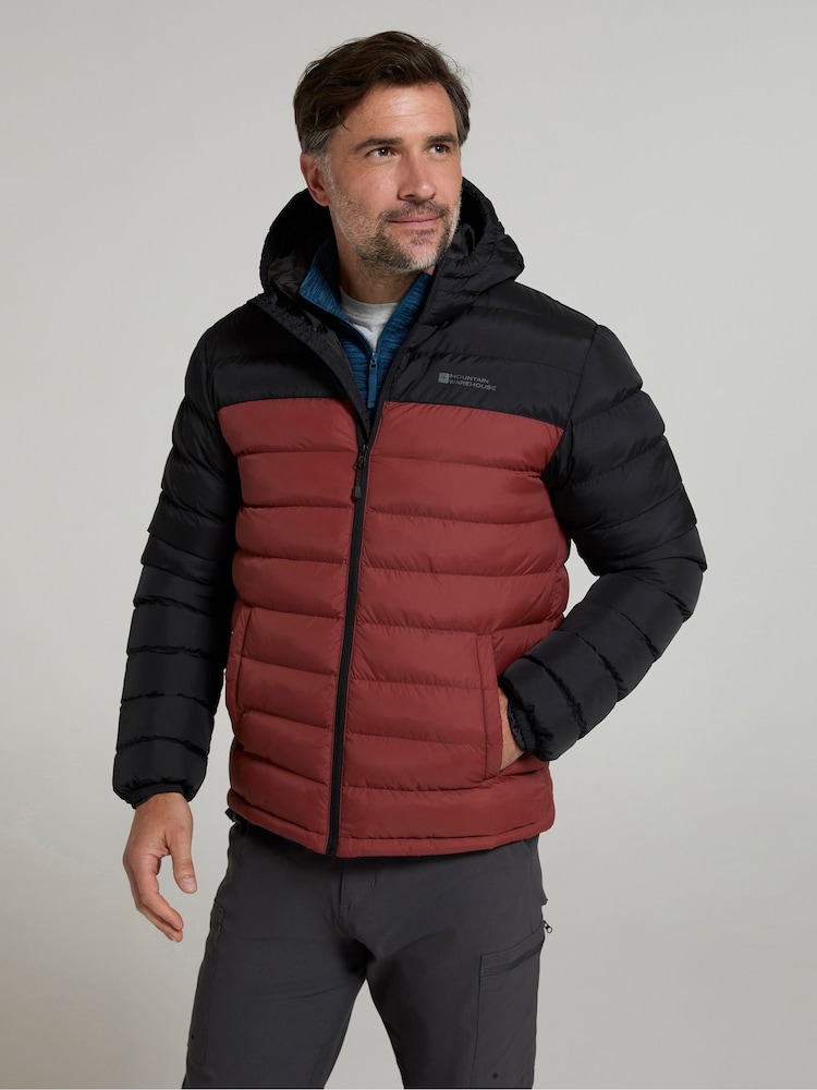 Mountain Warehouse Pink Seasons II Mens Water Resistant Padded Jacket - Image 1 of 4