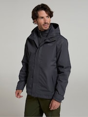 Gris - Mountain Warehouse Mens Fell 3-In-1 Water Resistant Jacket - Imagen 1 de 4