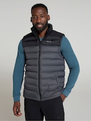 Mountain Warehouse Charcoal Grey Seasons II Mens Water Resistant Padded Gilet - Image 1 of 9