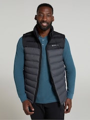 Mountain Warehouse Charcoal Grey Seasons II Mens Water Resistant Padded Gilet - Image 4 of 9